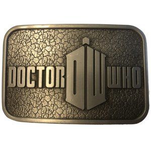 DOCTOR WHO Silver Color Logo Belt Buckle collectible Showpiece cosplay DR WHO